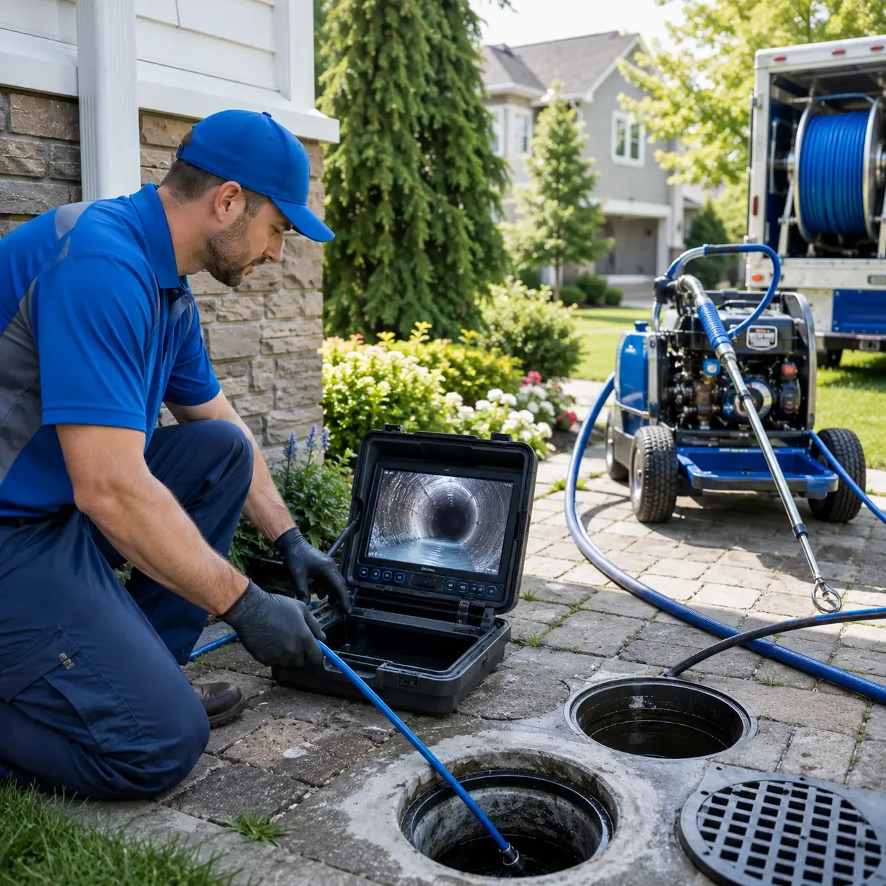 Outdoor drain cleaning professionals serving Caribou, ME
