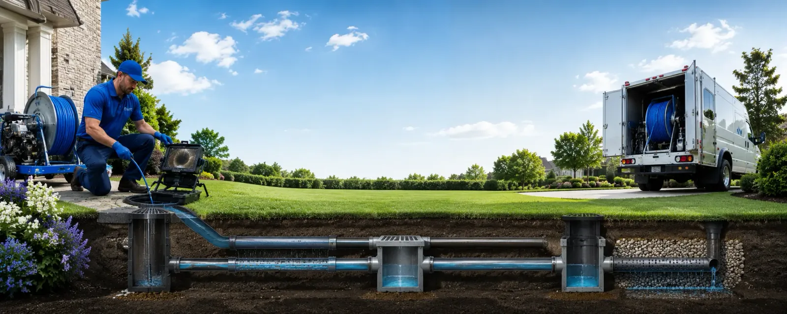 Outdoor drain cleaning information for Caribou, ME